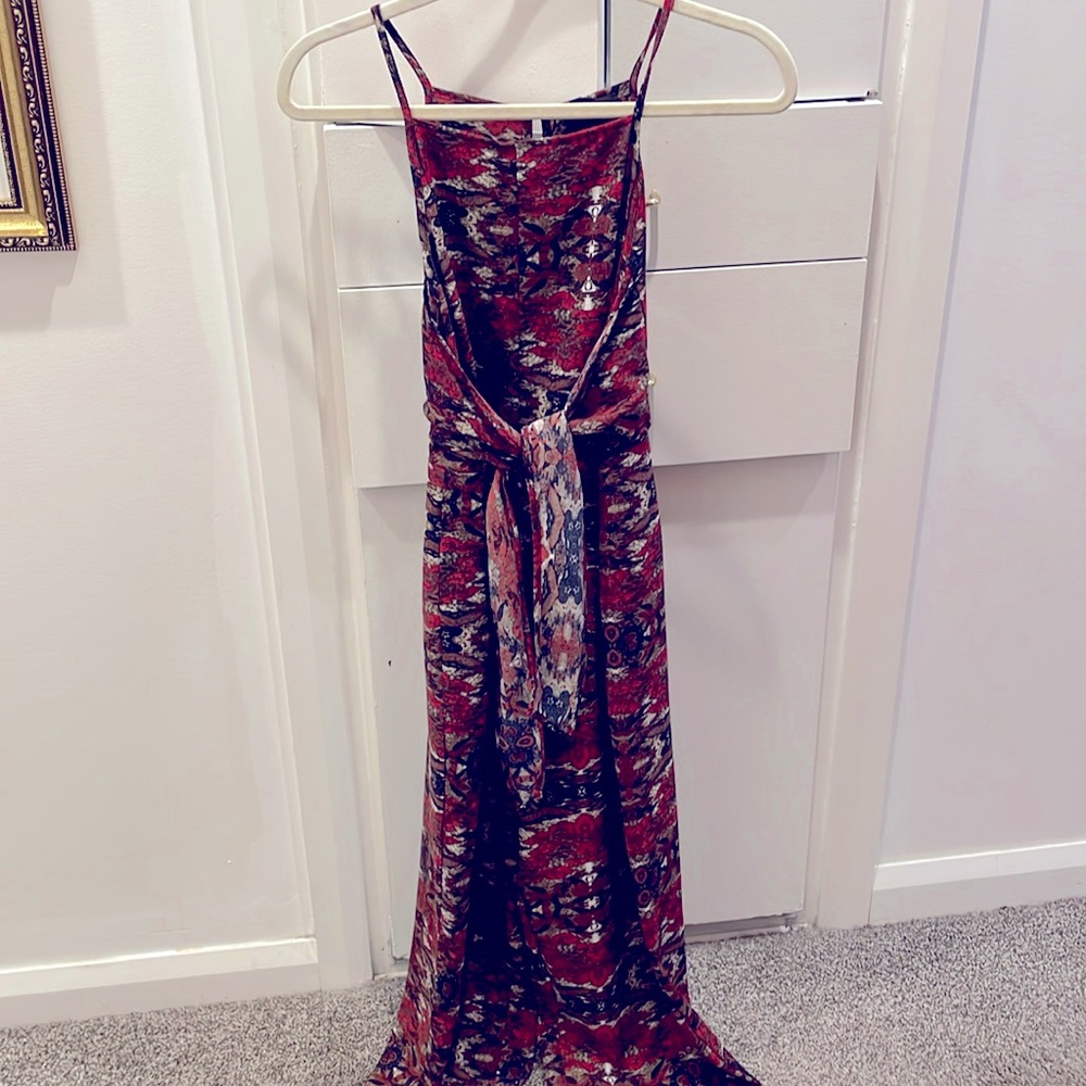 Patterned jumpsuit from Anthropologie